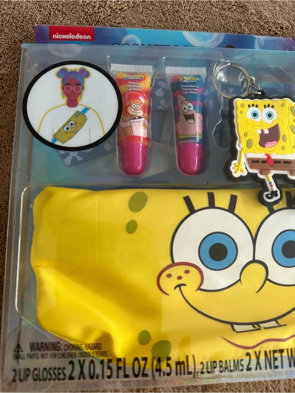 SpongeBob SquarePants Kids' Yellow Cosmetic Set